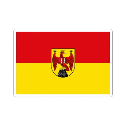 Flag of Burgenland Austria - STICKER Vinyl Kiss-Cut Decal 2 Inch White - The Sticker Space