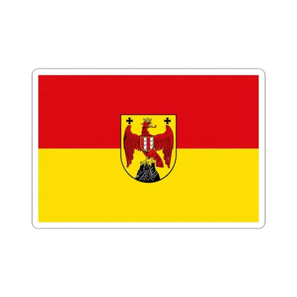 Flag of Burgenland Austria - STICKER Vinyl Kiss-Cut Decal 3 Inch White - The Sticker Space