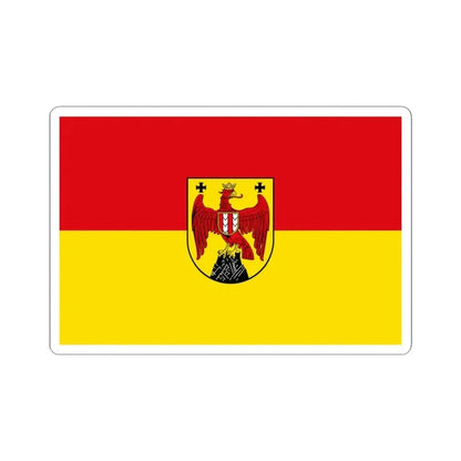 Flag of Burgenland Austria - STICKER Vinyl Kiss-Cut Decal 4 Inch White - The Sticker Space