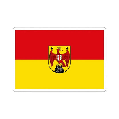 Flag of Burgenland Austria - STICKER Vinyl Kiss-Cut Decal 6 Inch White - The Sticker Space