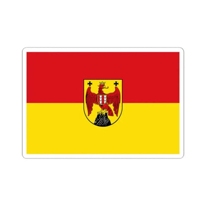 Flag of Burgenland state (Austria) STICKER Vinyl Kiss-Cut Decal 2 Inch White - The Sticker Space