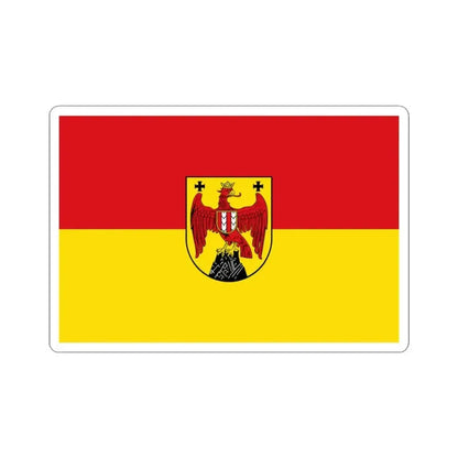 Flag of Burgenland state (Austria) STICKER Vinyl Kiss-Cut Decal 3 Inch White - The Sticker Space