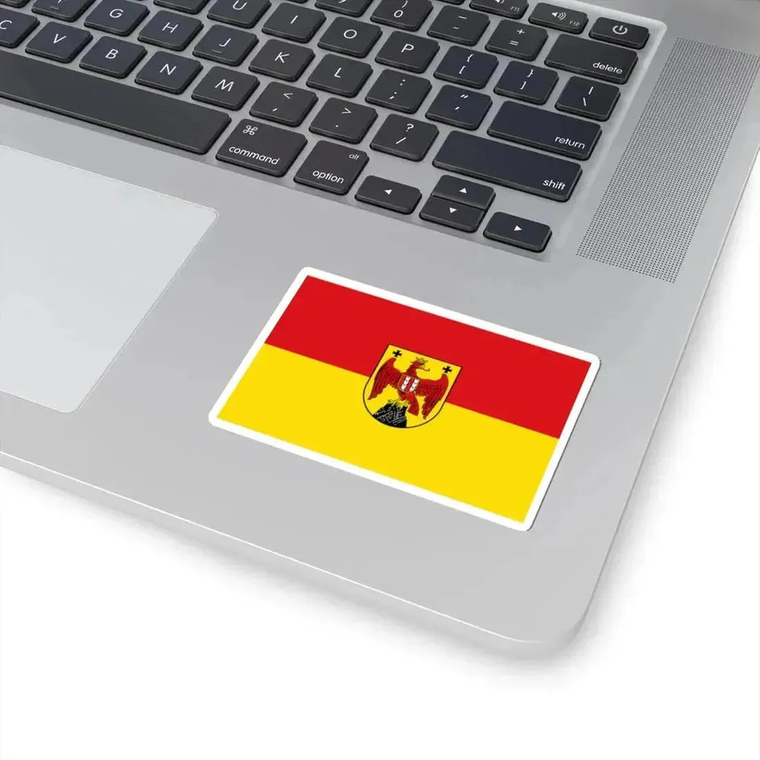 Flag of Burgenland state (Austria) STICKER Vinyl Kiss-Cut Decal - The Sticker Space