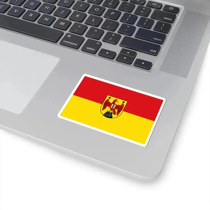 Flag of Burgenland state (Austria) STICKER Vinyl Kiss-Cut Decal - The Sticker Space