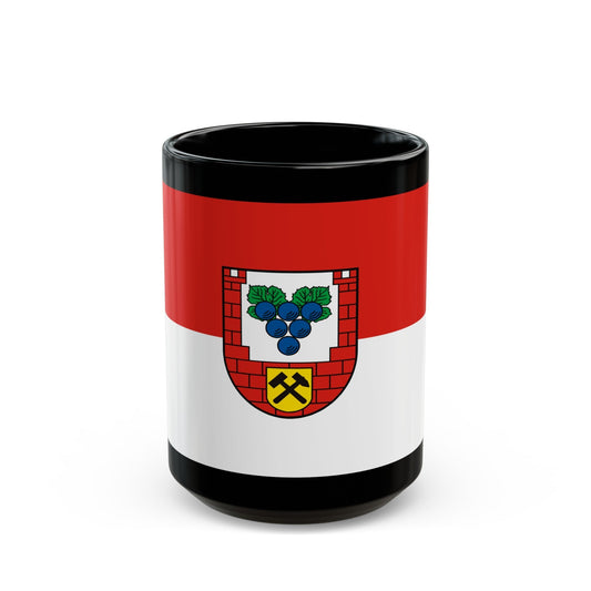 Flag of Burgenlandkreis Germany - Black Coffee Mug-15oz-The Sticker Space