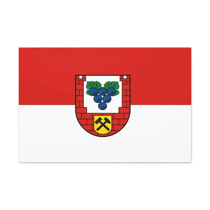 Flag of Burgenlandkreis Germany - Canvas Wall Art 30" x 20" 1.25" - The Sticker Space