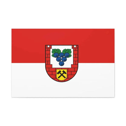 Flag of Burgenlandkreis Germany - Canvas Wall Art - The Sticker Space