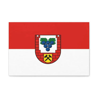 Flag of Burgenlandkreis Germany - Canvas Wall Art - The Sticker Space
