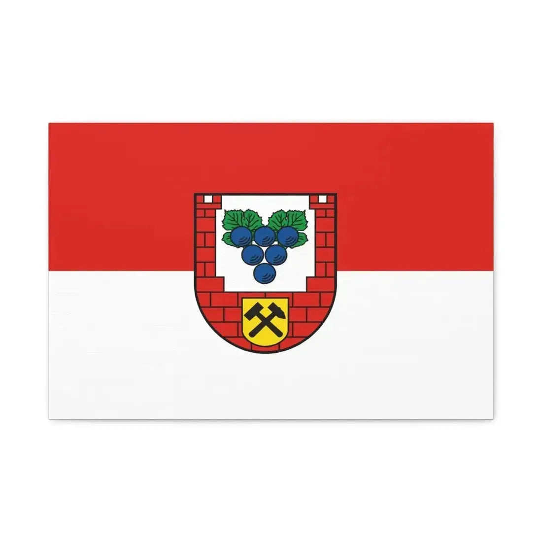 Flag of Burgenlandkreis Germany - Canvas Wall Art - The Sticker Space