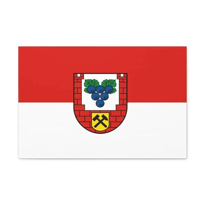 Flag of Burgenlandkreis Germany - Canvas Wall Art - The Sticker Space
