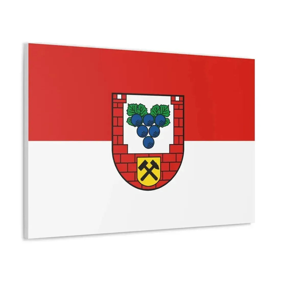 Flag of Burgenlandkreis Germany - Canvas Wall Art - The Sticker Space