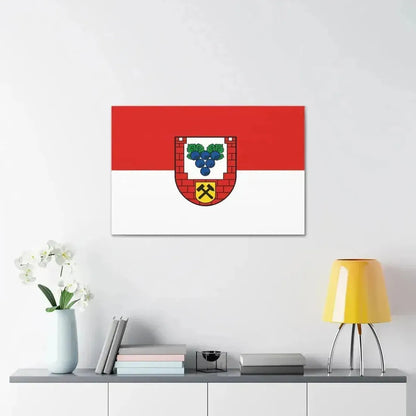 Flag of Burgenlandkreis Germany - Canvas Wall Art - The Sticker Space