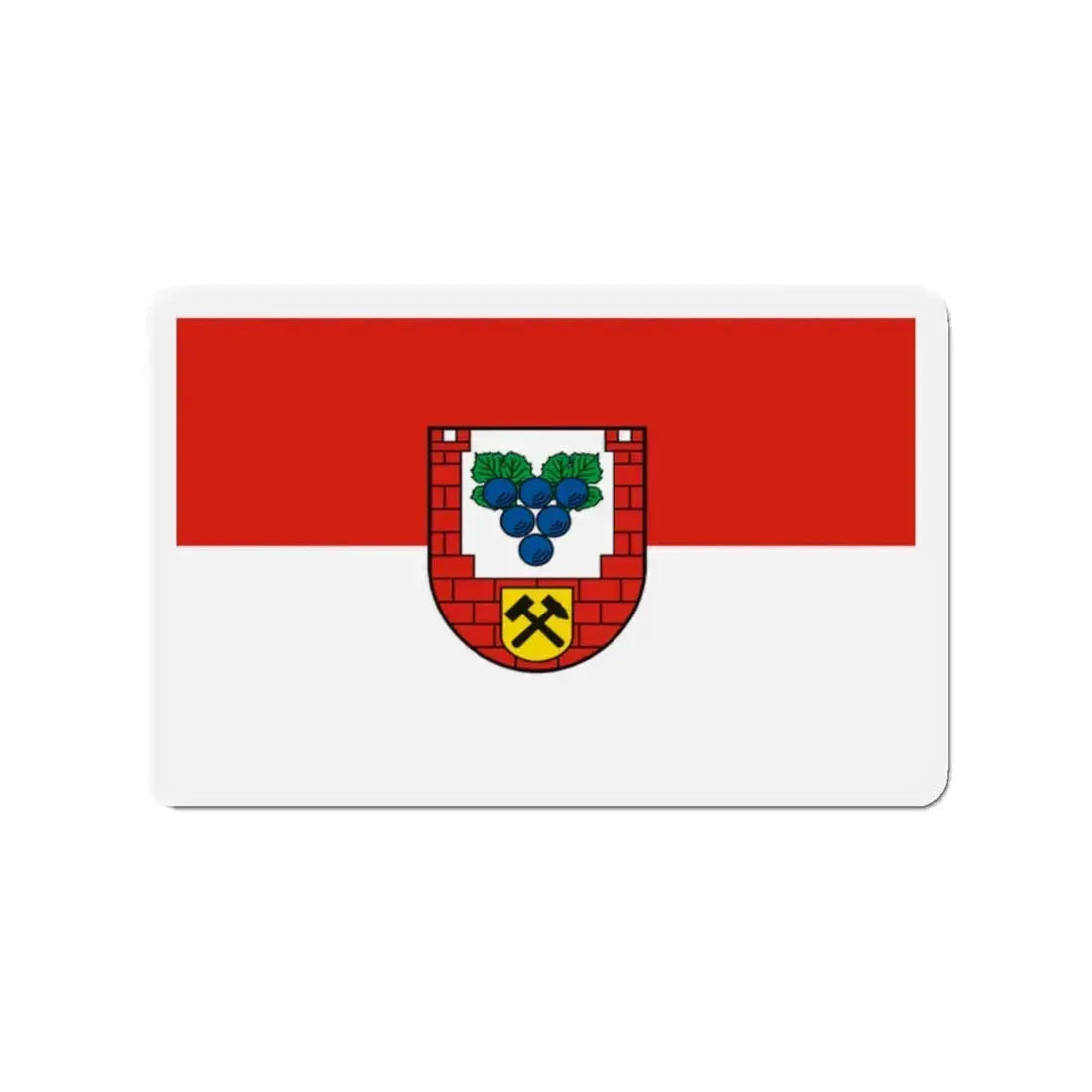 Flag of Burgenlandkreis Germany - Refrigerator Magnet 2 Inch - The Sticker Space
