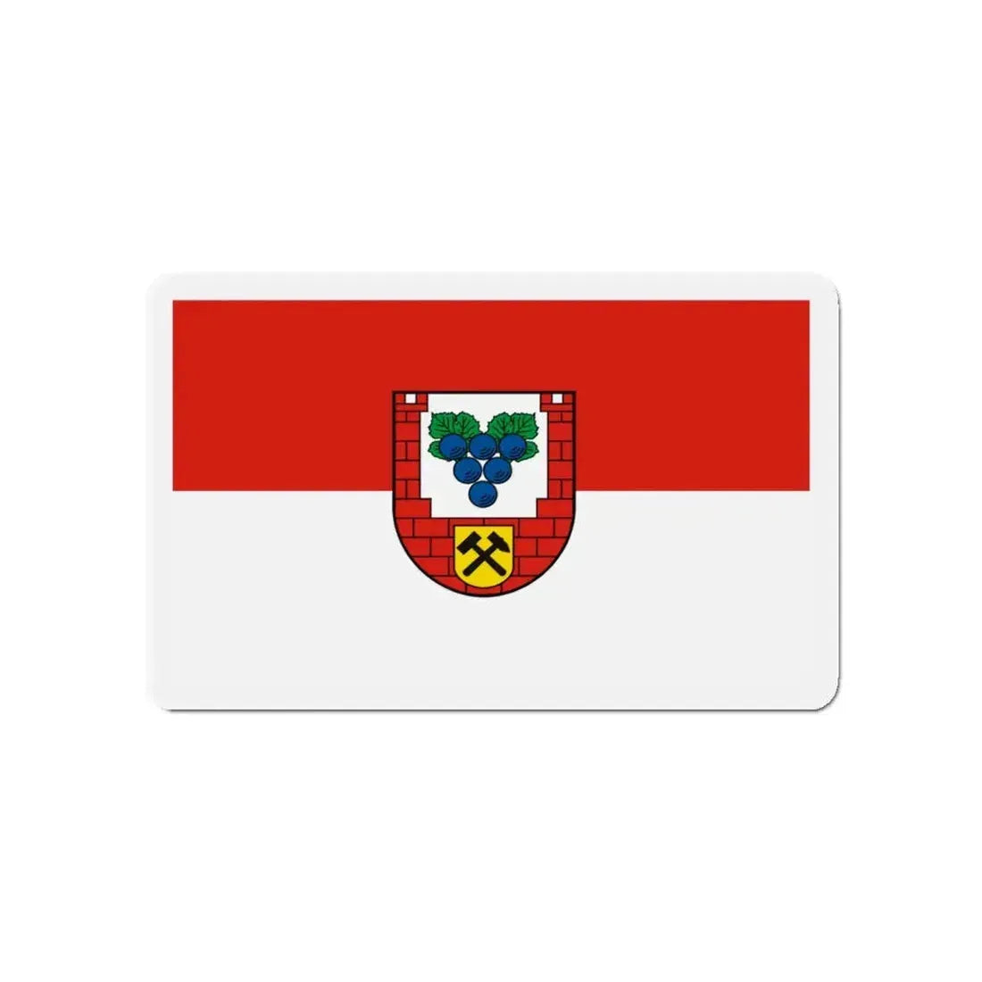 Flag of Burgenlandkreis Germany - Refrigerator Magnet 4 Inch - The Sticker Space
