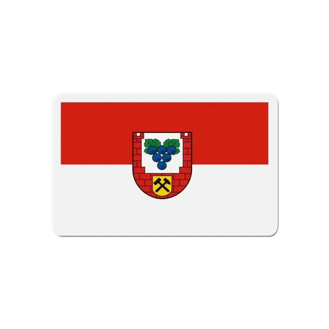 Flag of Burgenlandkreis Germany - Refrigerator Magnet - The Sticker Space