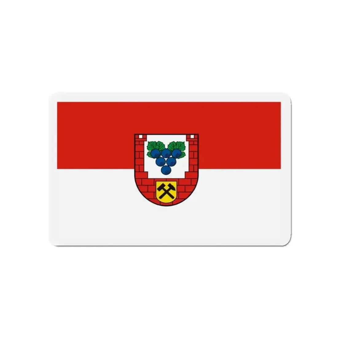 Flag of Burgenlandkreis Germany - Refrigerator Magnet - The Sticker Space