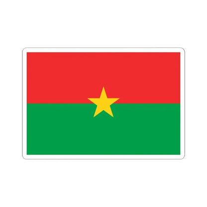 Flag of Burkina Faso (Burkina Faso) STICKER Vinyl Kiss-Cut Decal 2 Inch White - The Sticker Space