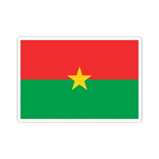 Flag of Burkina Faso (Burkina Faso) STICKER Vinyl Kiss-Cut Decal 2 Inch White - The Sticker Space