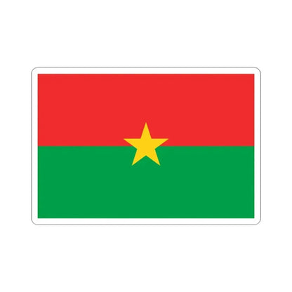 Flag of Burkina Faso (Burkina Faso) STICKER Vinyl Kiss-Cut Decal 4 Inch White - The Sticker Space
