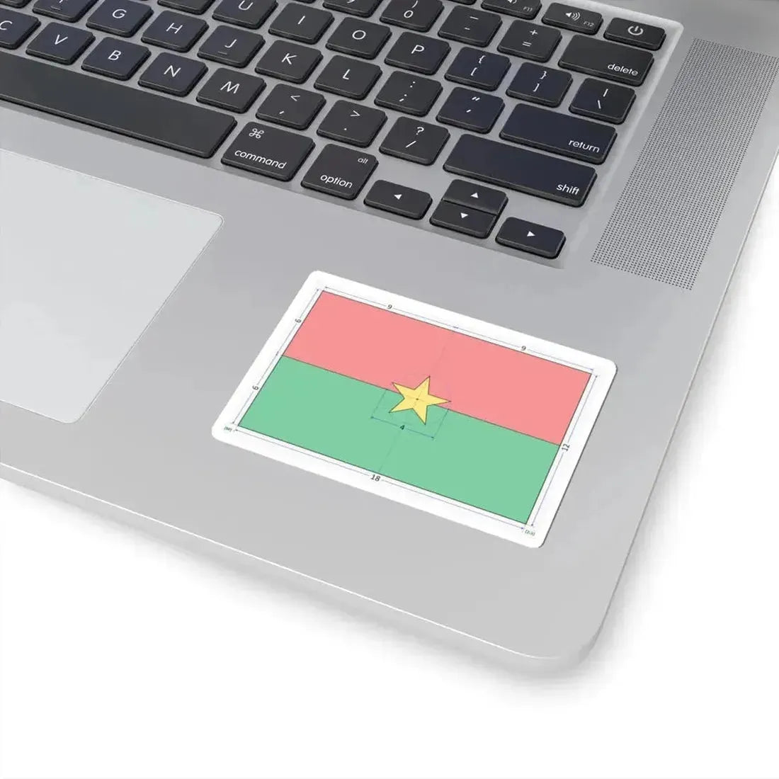 Flag of Burkina Faso construction sheet (Burkina Faso) STICKER Vinyl Kiss-Cut Decal - The Sticker Space