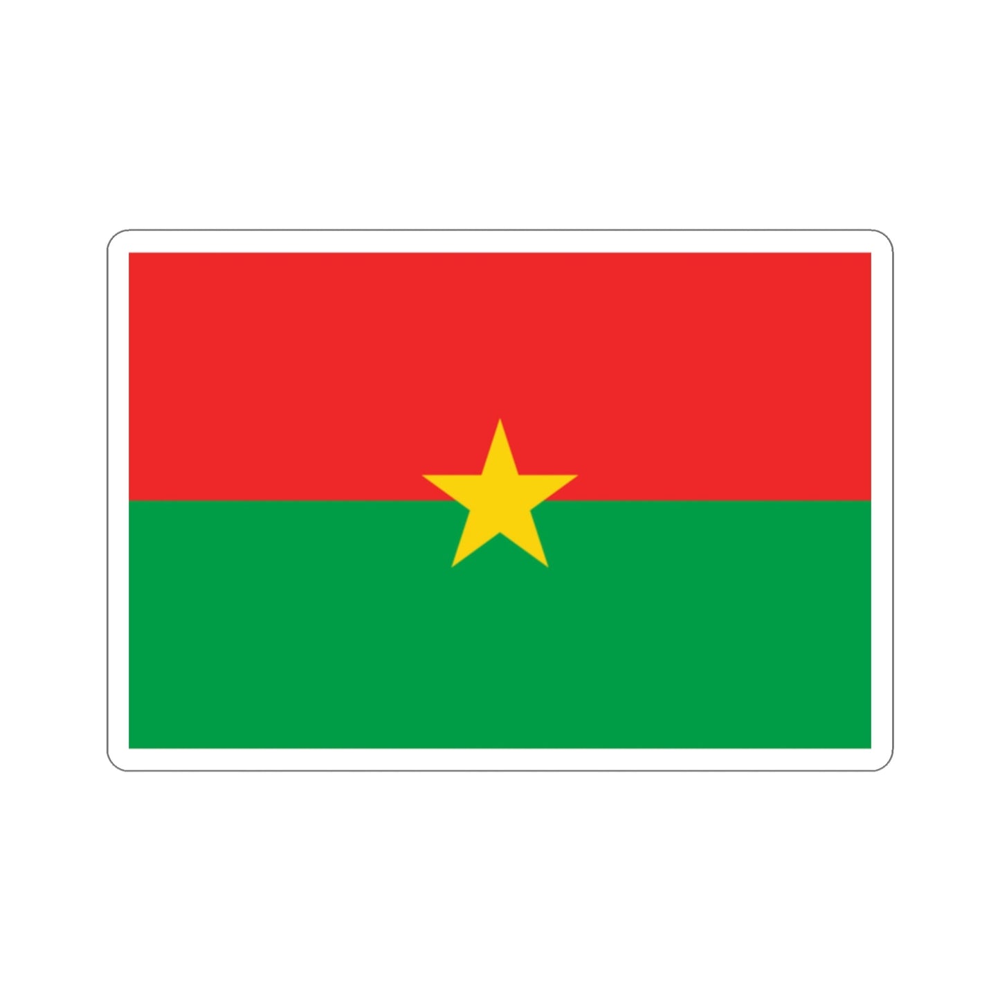 Flag of Burkina Faso STICKER Vinyl Die-Cut Decal-2 Inch-The Sticker Space