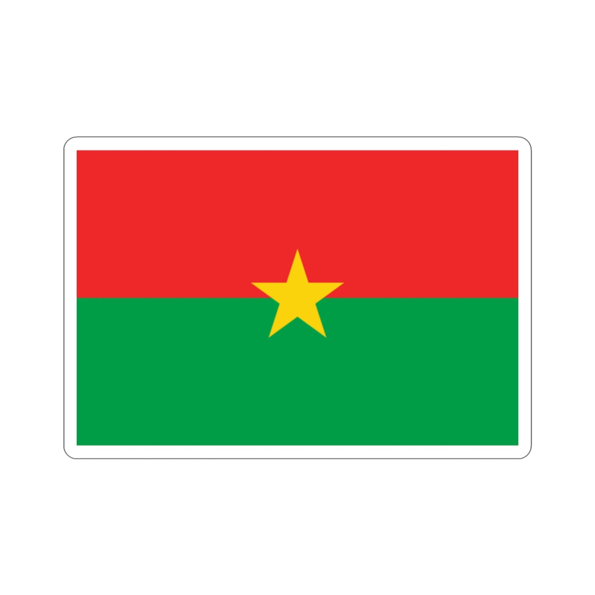 Flag of Burkina Faso STICKER Vinyl Die-Cut Decal-2 Inch-The Sticker Space