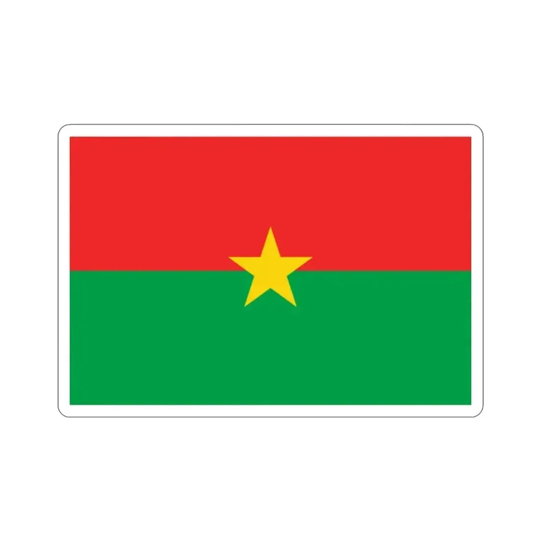 Flag of Burkina Faso STICKER Vinyl Die-Cut Decal 2 Inch - The Sticker Space