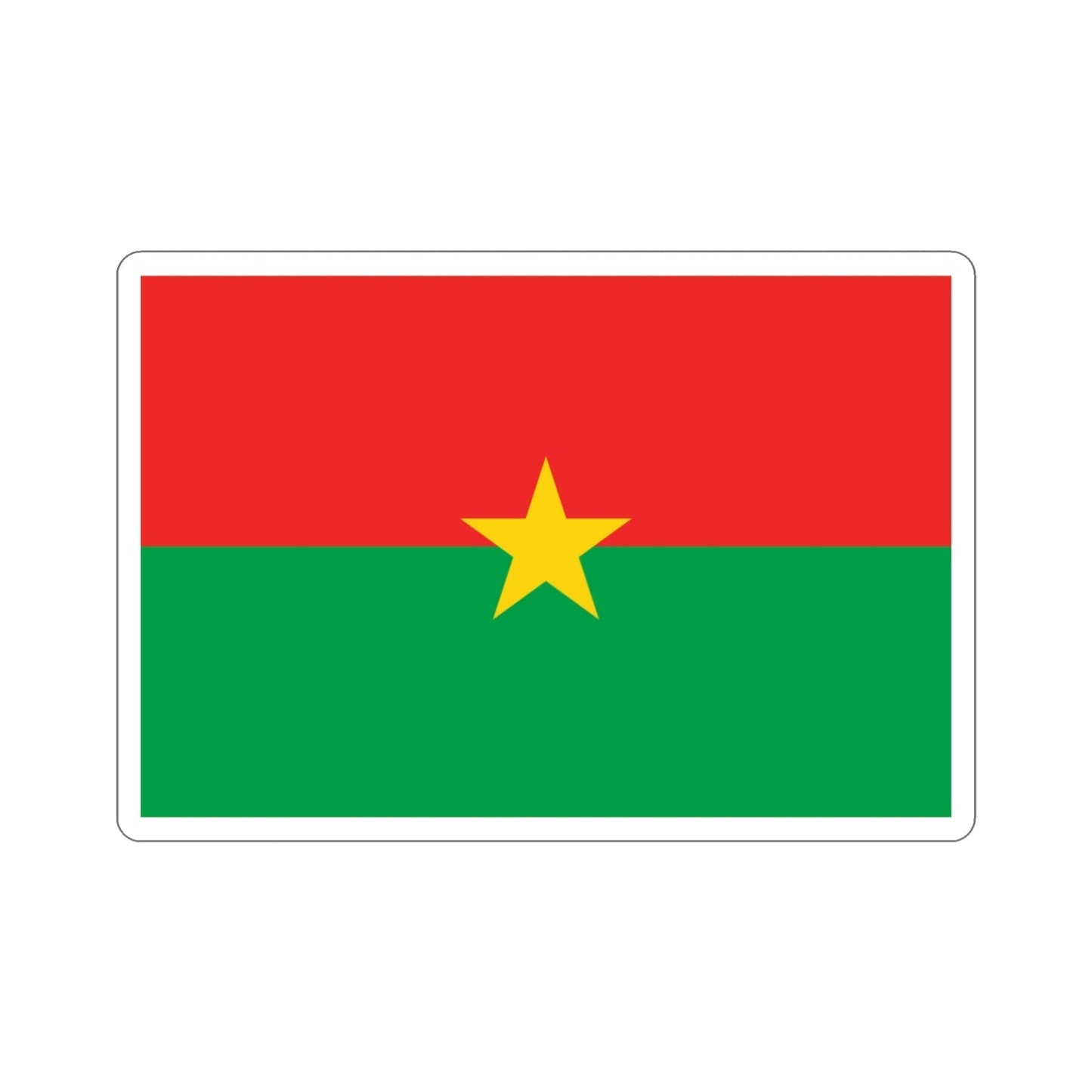 Flag of Burkina Faso STICKER Vinyl Die-Cut Decal-3 Inch-The Sticker Space