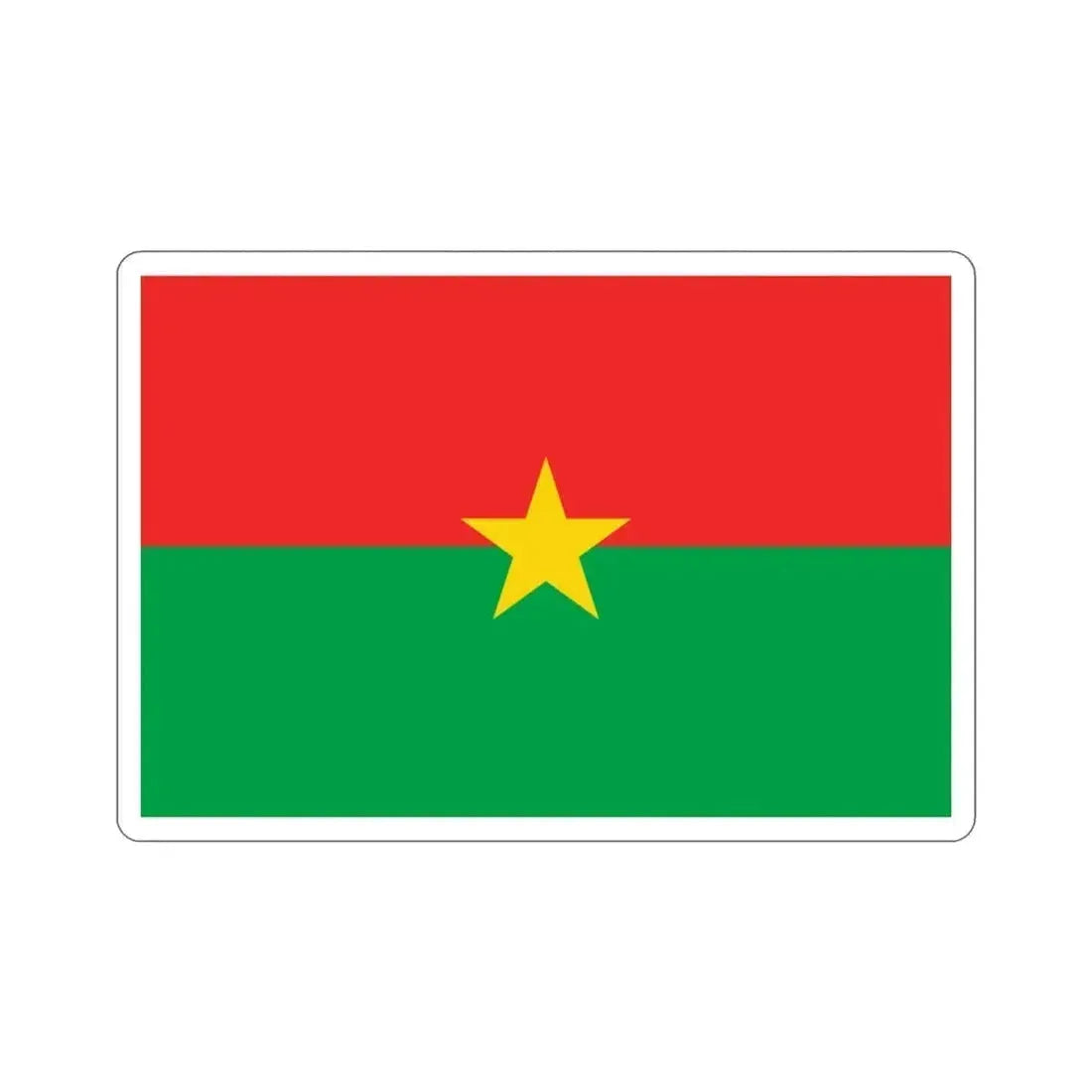 Flag of Burkina Faso STICKER Vinyl Die-Cut Decal 3 Inch - The Sticker Space