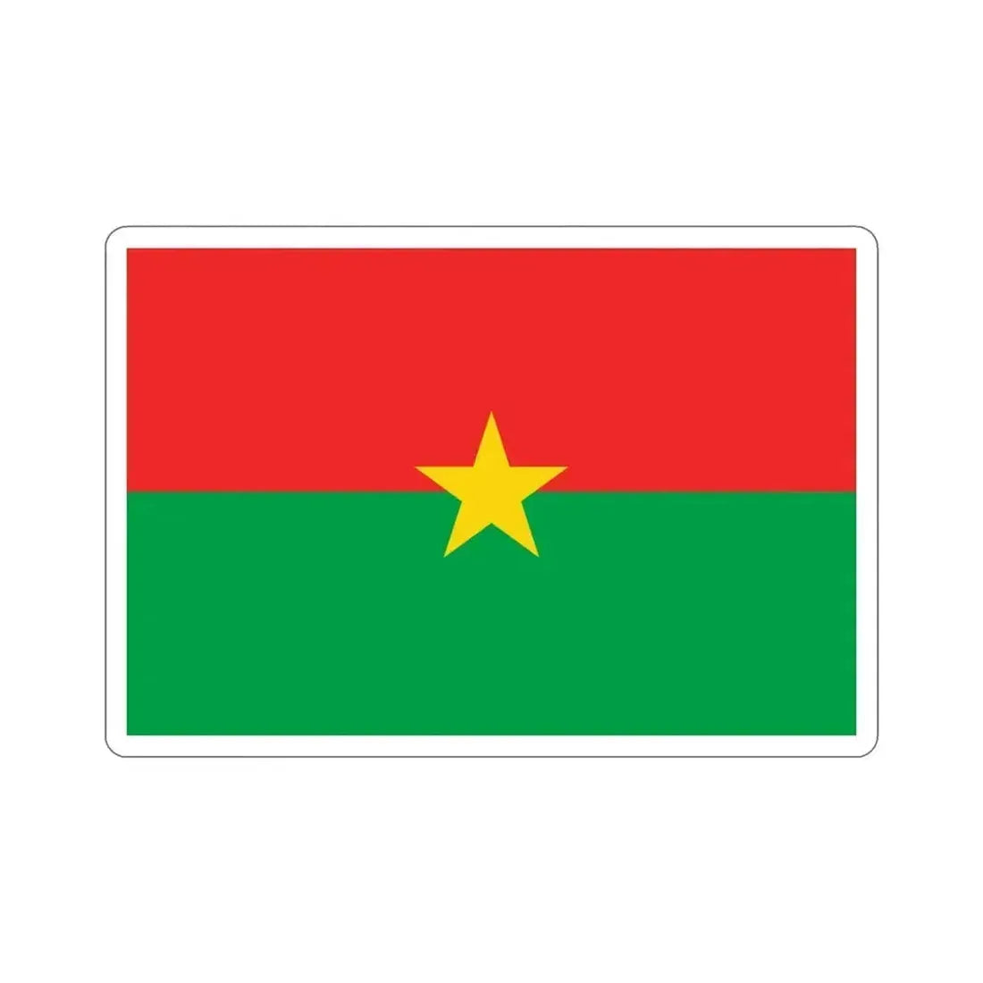 Flag of Burkina Faso STICKER Vinyl Die-Cut Decal 4 Inch - The Sticker Space