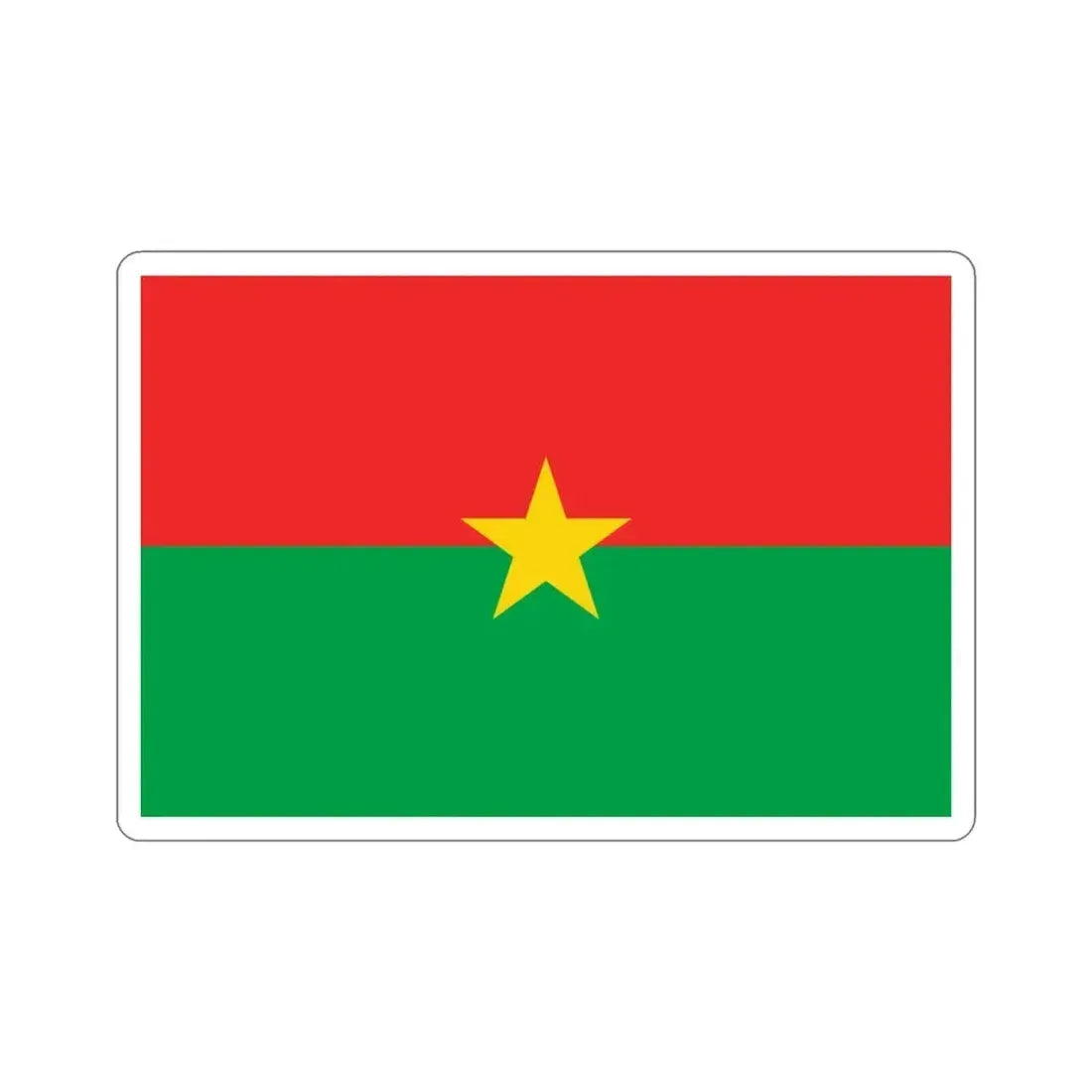 Flag of Burkina Faso STICKER Vinyl Die-Cut Decal 5 Inch - The Sticker Space