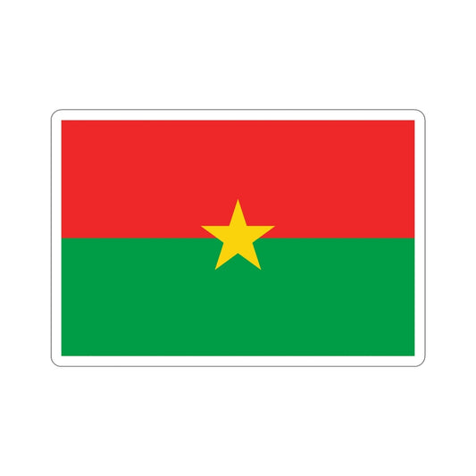 Flag of Burkina Faso STICKER Vinyl Die-Cut Decal-6 Inch-The Sticker Space