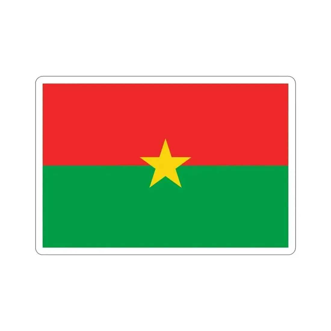 Flag of Burkina Faso STICKER Vinyl Die-Cut Decal 6 Inch - The Sticker Space
