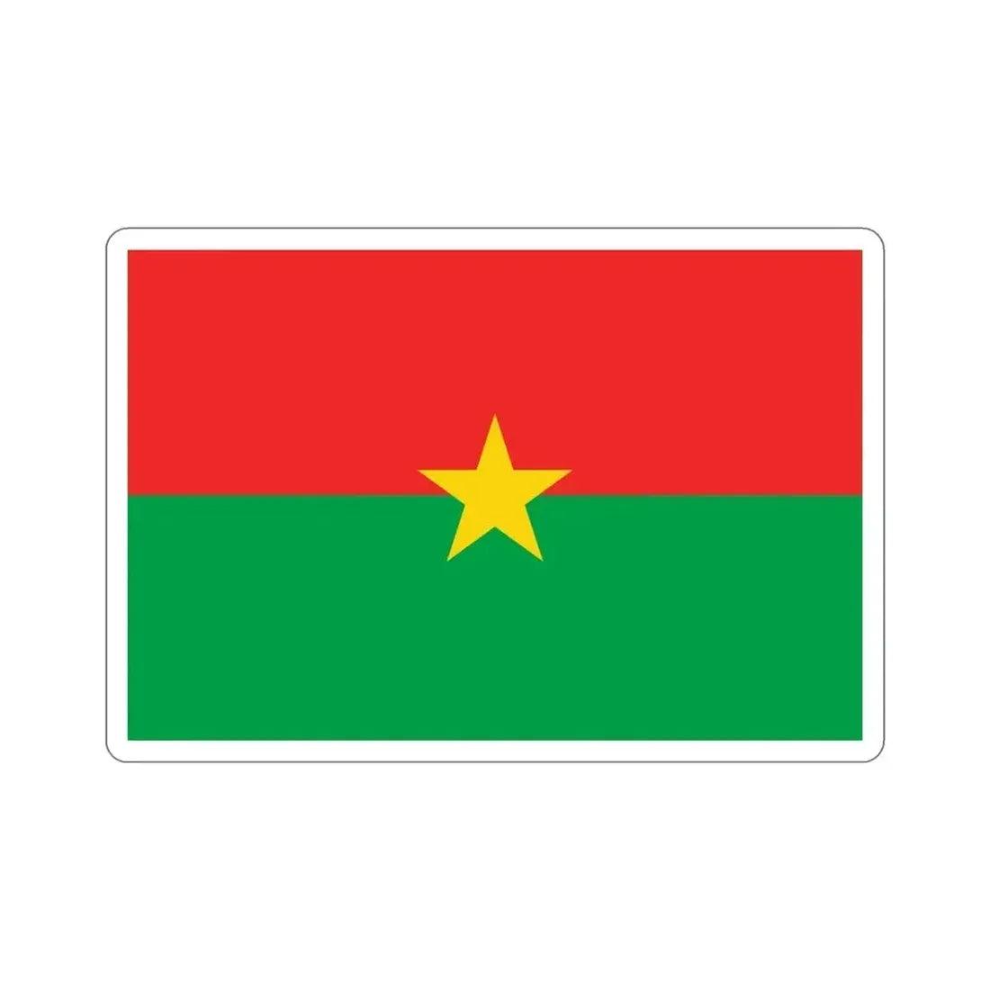 Flag of Burkina Faso STICKER Vinyl Die-Cut Decal - The Sticker Space