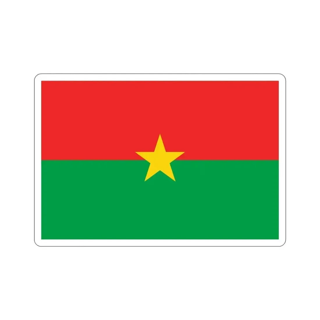Flag of Burkina Faso STICKER Vinyl Die-Cut Decal - The Sticker Space
