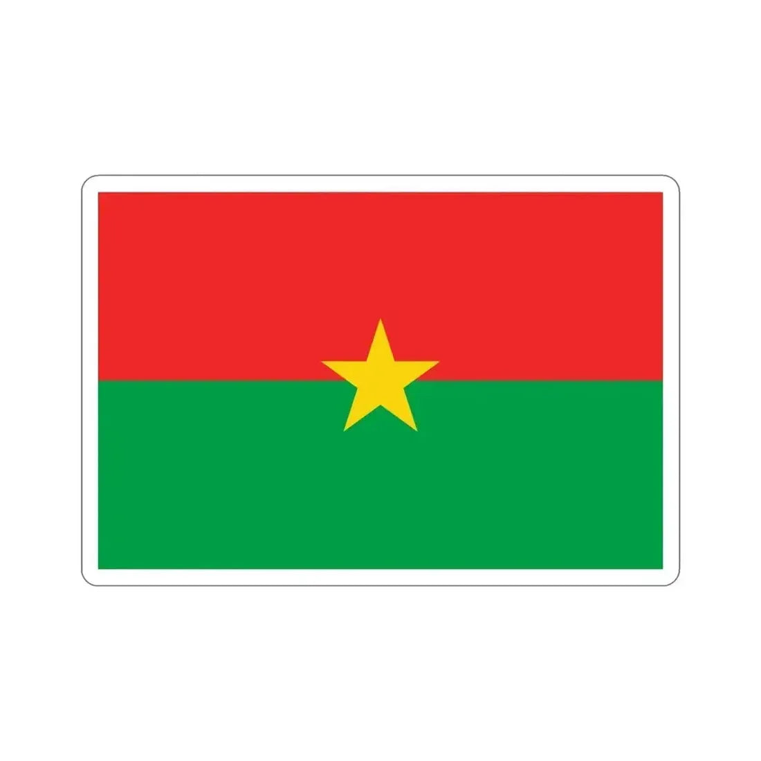 Flag of Burkina Faso STICKER Vinyl Die-Cut Decal - The Sticker Space