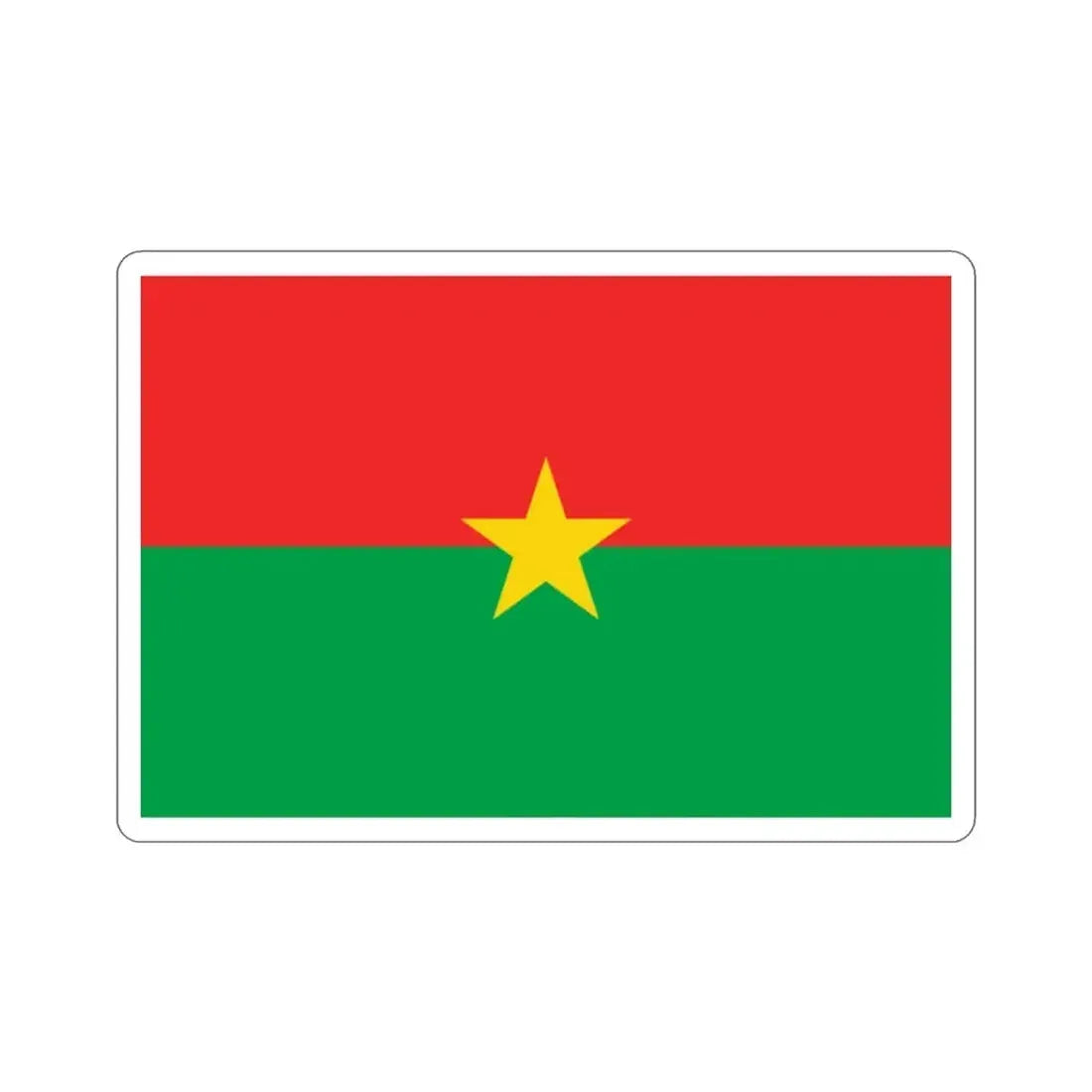 Flag of Burkina Faso STICKER Vinyl Die-Cut Decal - The Sticker Space