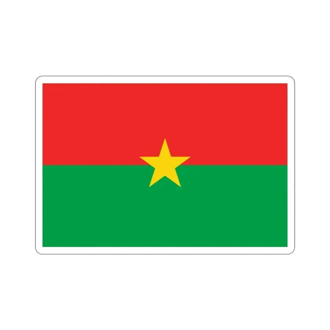 Flag of Burkina Faso STICKER Vinyl Die-Cut Decal - The Sticker Space