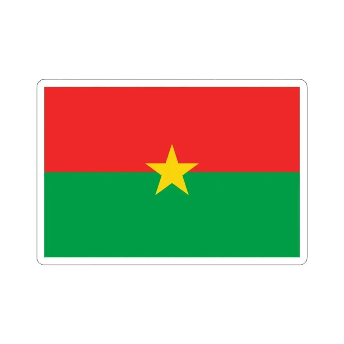 Flag of Burkina Faso STICKER Vinyl Die-Cut Decal - The Sticker Space