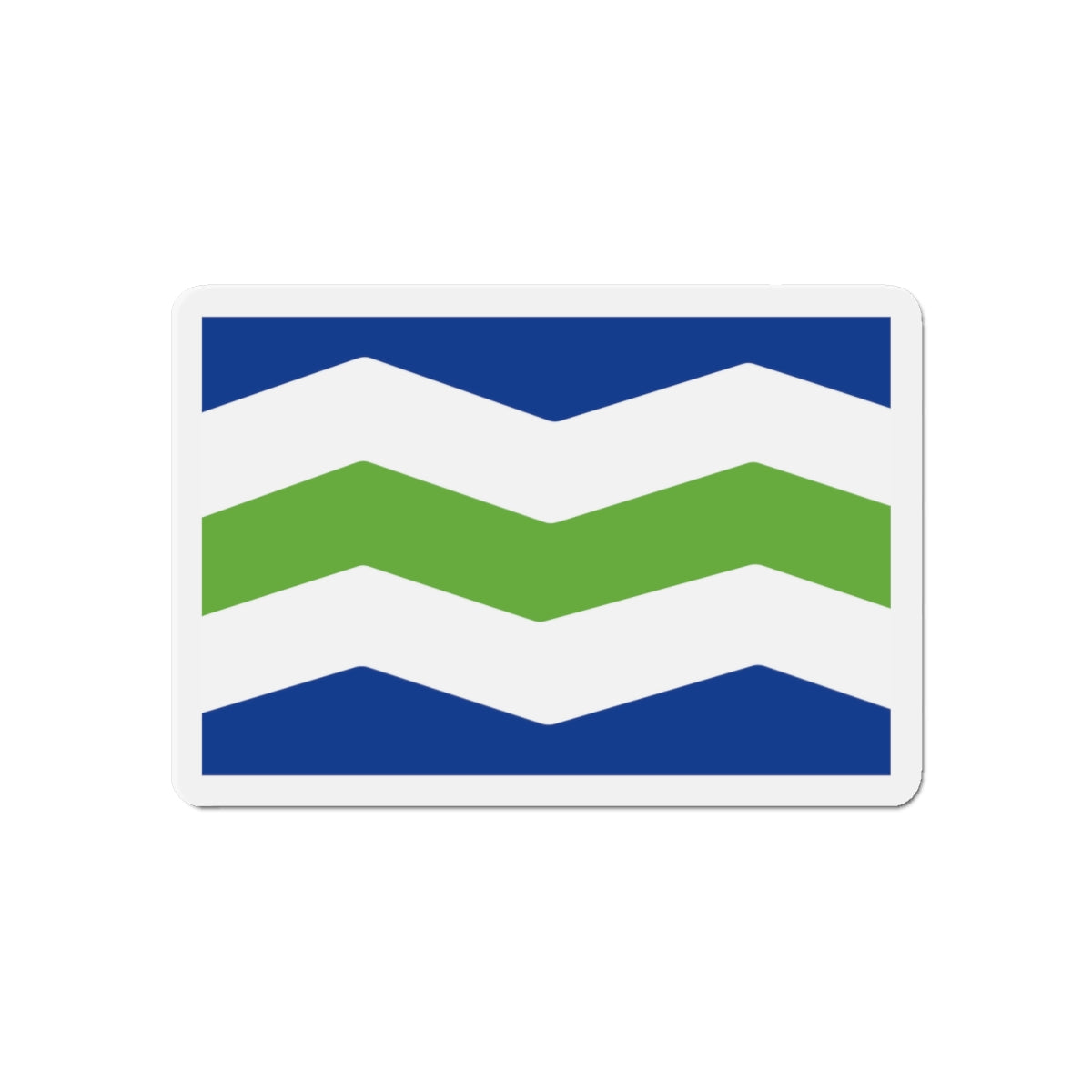 Flag of Burlington Vermont - Die-Cut Magnet-6 × 6"-The Sticker Space