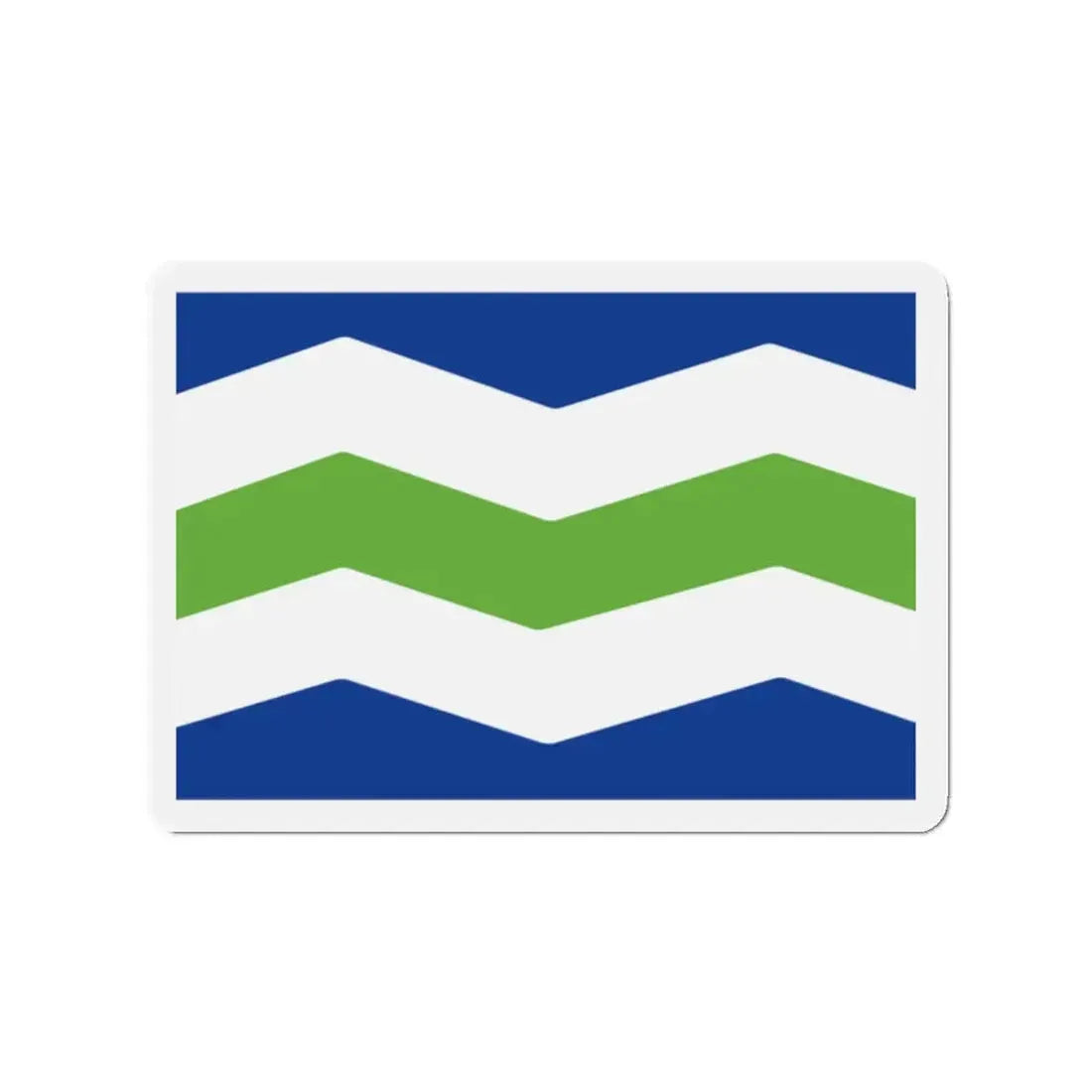 Flag of Burlington Vermont - Refrigerator Magnet 2 Inch - The Sticker Space