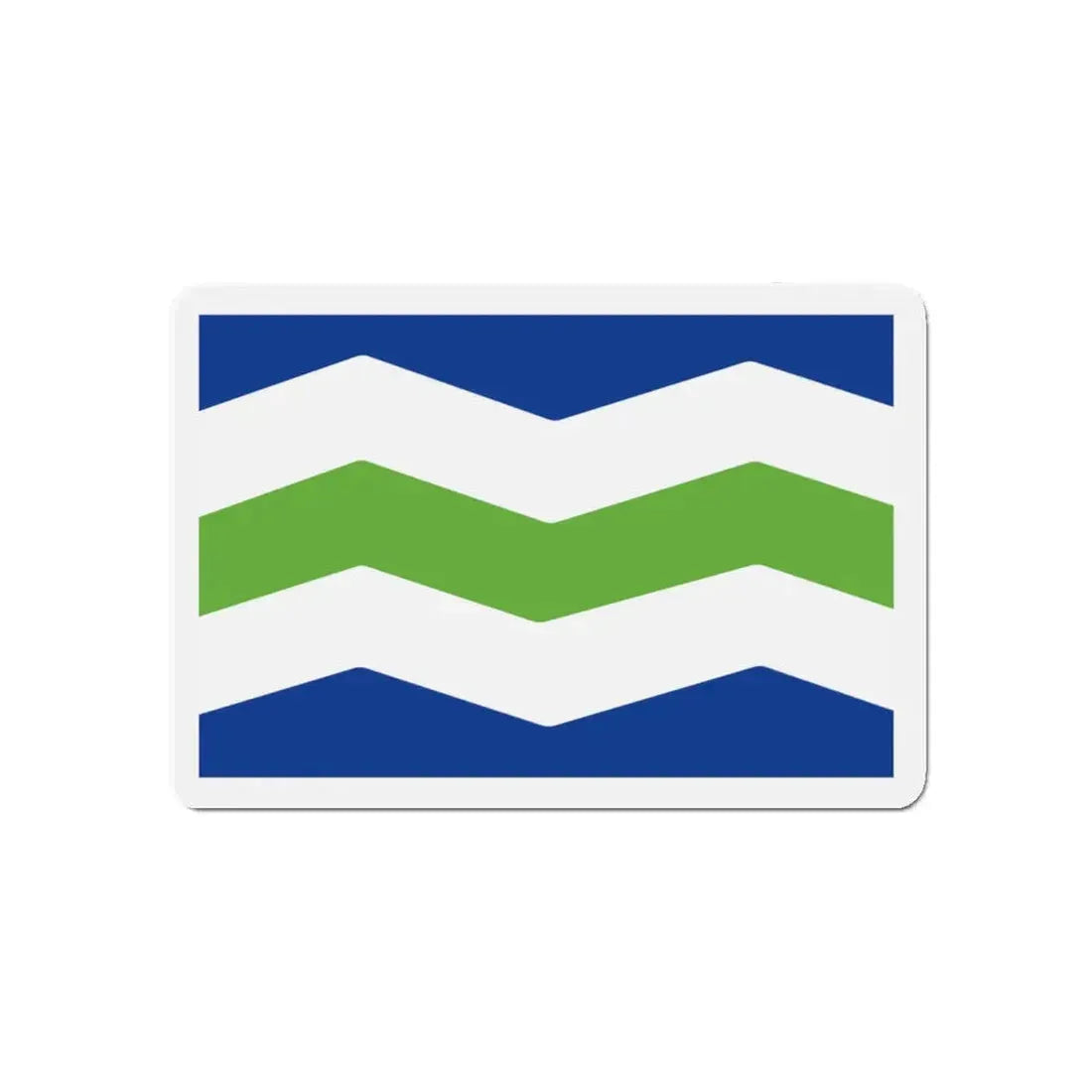 Flag of Burlington Vermont - Refrigerator Magnet 5 Inch - The Sticker Space