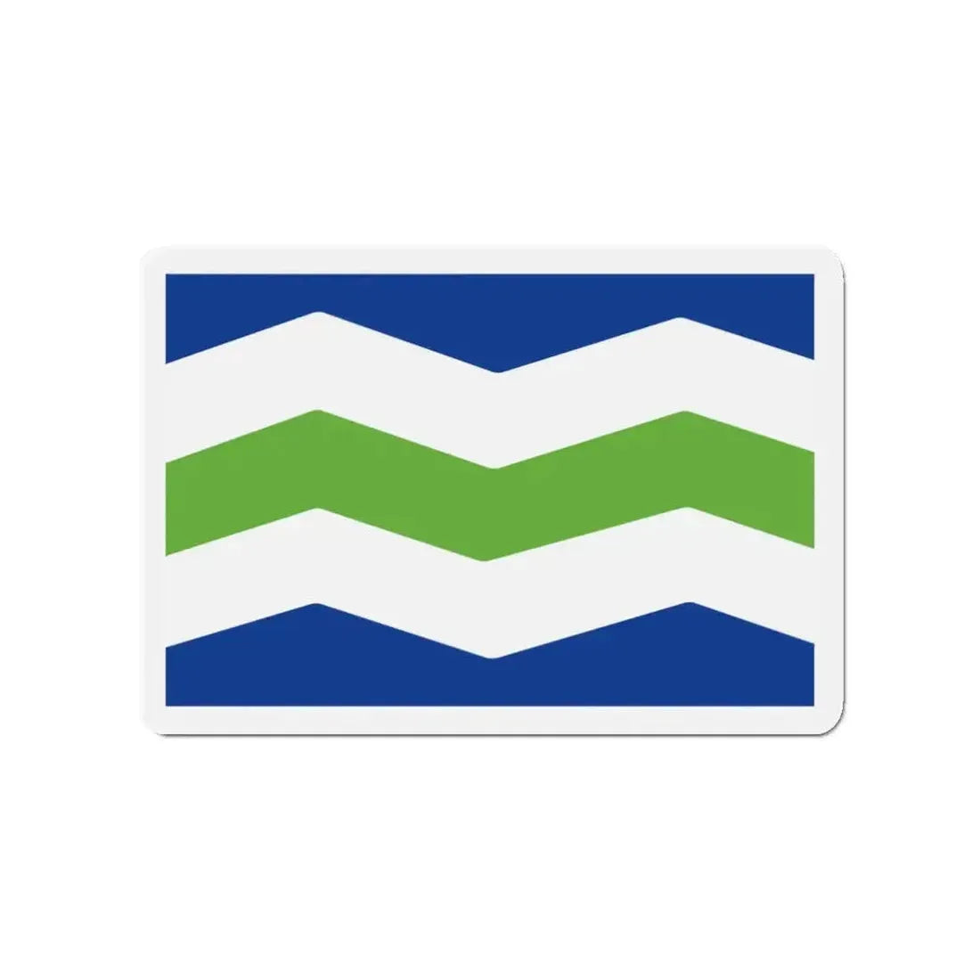 Flag of Burlington Vermont - Refrigerator Magnet - The Sticker Space