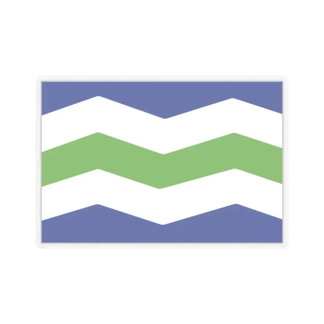 Flag of Burlington, Vermont - STICKER Vinyl Kiss-Cut Decal 2 Inch Transparent - The Sticker Space