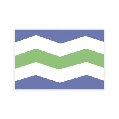 Flag of Burlington, Vermont - STICKER Vinyl Kiss-Cut Decal 2 Inch Transparent - The Sticker Space