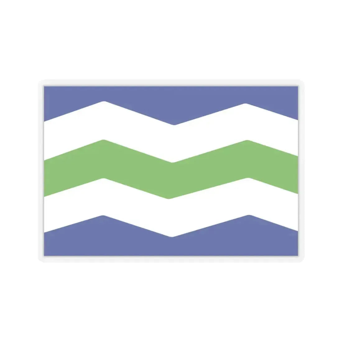 Flag of Burlington, Vermont - STICKER Vinyl Kiss-Cut Decal 3 Inch Transparent - The Sticker Space