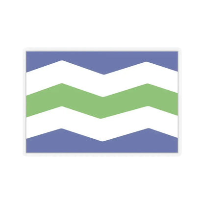 Flag of Burlington, Vermont - STICKER Vinyl Kiss-Cut Decal 3 Inch Transparent - The Sticker Space