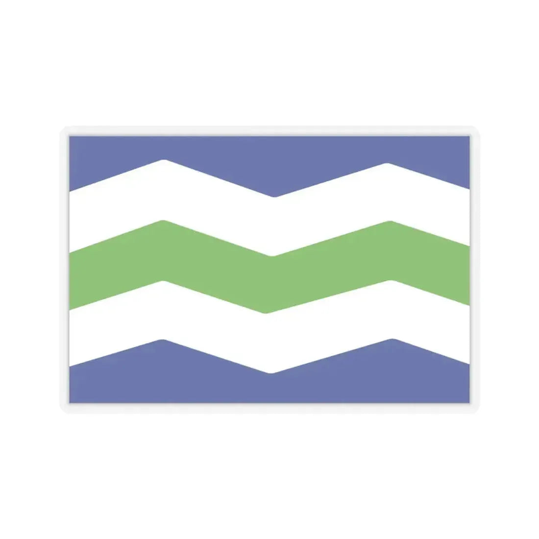 Flag of Burlington, Vermont - STICKER Vinyl Kiss-Cut Decal 4 Inch Transparent - The Sticker Space