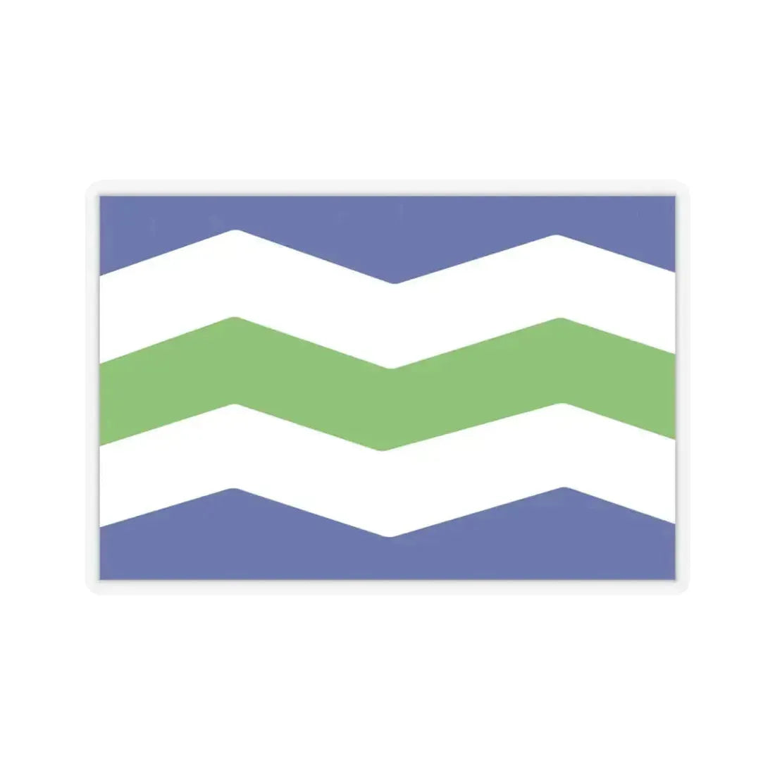 Flag of Burlington, Vermont - STICKER Vinyl Kiss-Cut Decal 6 Inch Transparent - The Sticker Space