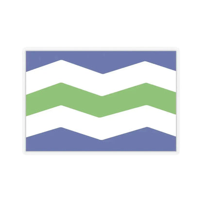 Flag of Burlington, Vermont - STICKER Vinyl Kiss-Cut Decal 6 Inch Transparent - The Sticker Space